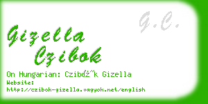 gizella czibok business card